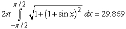 <strong>Identify the integral used to determine the surface area of the surface of revolution for the shape described by , , revolved about the x-axis.</strong> A) B) C) D)