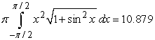 <strong>Identify the integral used to determine the surface area of the surface of revolution for the shape described by , , revolved about the x-axis.</strong> A) B) C) D)