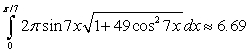 <strong>Set up the integral for the surface area of the surface of revolution and approximate the integral with a numerical method. Round answers to two decimal places. revolved about the x-axis</strong> A) B) C) D)