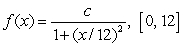 Find a value of c for which is a pdf on the indicated interval.