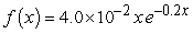 The pdf describing the chance that a given insect will die at a particular age, x days, is . What is the chance the insect will live between 2 and 4 days?
