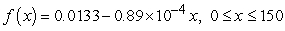 Find the mean of x, given the pdf   .