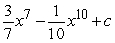 <strong>Find the general antiderivative. </strong> A) B) C) D)