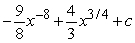 <strong>Find the general antiderivative. </strong> A) B) C) D)