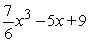 <strong>Find the function satisfying the given conditions. </strong> A) B) C) D)