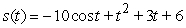 <strong>Determine the position function if the acceleration function is , the initial velocity is , and the initial position is .</strong> A) B) C) D)