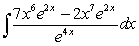 Find an antiderivative by reversing the chain rule, product rule, or quotient rule.