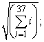 <strong>Translate the following calculation into summation notation and then compute the sum. Round to two decimal places. The square root of the sum of the first positive integers.</strong> A) sum = B) sum = C) D)