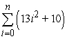 <strong>Use summation rules to compute the sum. </strong> A) B) C) D)