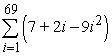<strong>Use summation rules to compute the sum. </strong> A) B) C) D)