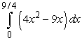 <strong>Write the given (signed) area as an integral or sum of integrals. The area below the -axis and above </strong> A) B) C) D)
