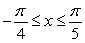 <strong>Write the given (total) area as an integral or sum of integrals. The area between and the -axis for .</strong> A) B) C) D)
