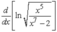 Evaluate the derivative using properties of logarithms where needed.