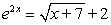 Using Newton's method with   , determine the second iteration when approximating the root to at least six-digit accuracy of the following equation.  