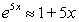 Find the linear approximation at x = 0 to show that the following commonly used approximation is valid for small x.  