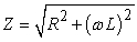  The impedance Z of a simple RL (resistive inductive) circuit is given by   , where R is the resistance of the resistor, L is the inductance of the inductor, and   \omega   is the angular frequency of the applied voltage. Find a linear approximation of Z(L) for small values of L assuming all other quantities are constant. Show all of your work.<div style=padding-top: 35px>  