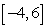 Given   , determine the absolute extrema on the interval   .