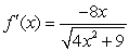 <strong>Compute the derivative function (x) of .</strong> A) B) C) D)