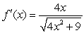 <strong>Compute the derivative function (x) of .</strong> A) B) C) D)