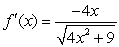 <strong>Compute the derivative function (x) of .</strong> A) B) C) D)