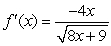 <strong>Compute the derivative function (x) of .</strong> A) B) C) D)