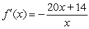 <strong>Find the derivative of .</strong> A) B) C) D)