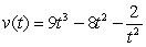 <strong>Using the position function , find the velocity function.</strong> A) B) C) D)