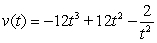 <strong>Using the position function , find the velocity function.</strong> A) B) C) D)