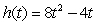 <strong>The height of an object at time t is given by . Determine the object's acceleration at t = 3.</strong> A) 60 B) 16 C) 44 D) -16