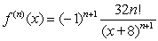 <strong>Find a formula for the nth derivative of </strong> A) B) C) D)