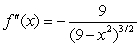 <strong>Find the second derivative of the function. </strong> A) B) C) D)