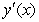 Find the derivative   implicitly if   .