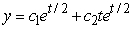 <strong>Identify the general solution of the the differential equation .</strong> A) B) C) D)