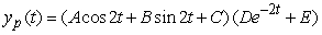 <strong>Identify the form of a particular solution to the equation .</strong> A) B) C) D)