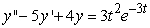 <strong>Identify the form of a particular solution to the equation .</strong> A) B) C) D)