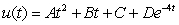 <strong>Determine the form of a particular solution of the equation. </strong> A) B) C) D)