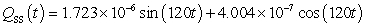 <strong>A series circuit has a 0.1 henry inductor, a 320 ohm resistor, and a 0.000006 farad capacitor. There is an initial charge of 0.000003 coulombs, there is no initial current, and there is an applied voltage which is described as . Identify the steady-state solution to the differential equation.</strong> A) B) C) D)