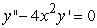 <strong>Identify the radius of convergence of the power series solutions about x = 0 of .</strong> A) R = 0 B) C) R = D) R = 4