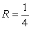 <strong>Identify the radius of convergence of the power series solutions about x = 0 of .</strong> A) R = 0 B) C) R = D) R = 4