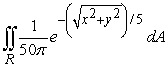 <strong>A skydiving club is having a competition to see who can land the closest to a target point. Jeff is a highly experienced skydiver, and the probability that he will land inside a region R is given by , where the coordinate system is centered on the target point. Compute the probability that Jeff lands within 11 feet of the target point. </strong> A) B) C) D)