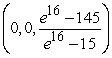 <strong>Find the center of mass of the solid with density and the given shape. ,</strong> A) B) C) D)