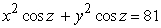 <strong>Write the equation in cylindrical coordinates.</strong> A) B) C) D)