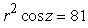 <strong>Write the equation in cylindrical coordinates.</strong> A) B) C) D)