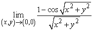 <strong>Use polar coordinates to find the indicated limit, if it exists. Note that is equivalent to . </strong> A) 0 B) 1 C) -1 D) The limit is undefined.