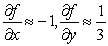 <strong>Use the contour plot to estimate and at the origin. </strong> A) B) C) D)