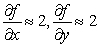 <strong>Use the contour plot to estimate and at the origin. </strong> A) B) C) D)