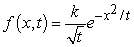 Show that the function satisfies the diffusion equation .