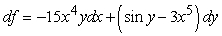 <strong>Find the total differential of . </strong> A) B) C) D)