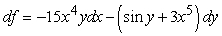<strong>Find the total differential of . </strong> A) B) C) D)