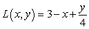<strong>Use the given contour plot to estimate the linear approximation of at . Assume each contour line represents a 1 unit increase from left to right with the left-most contour line corresponding to a value of 1. </strong> A) B) C) D)
